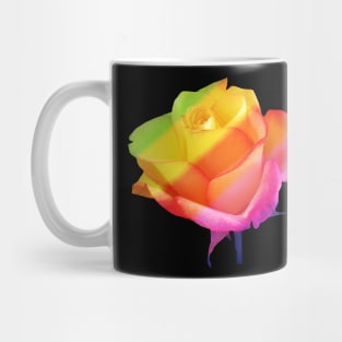 a beautiful rainbow rose, flower, roses, flowers Mug